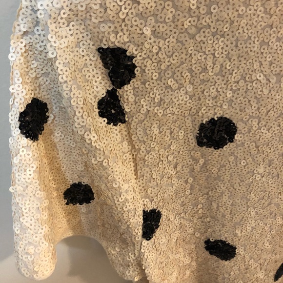 J Crew Sequin Polka Dot Top - Picture 2 of 9